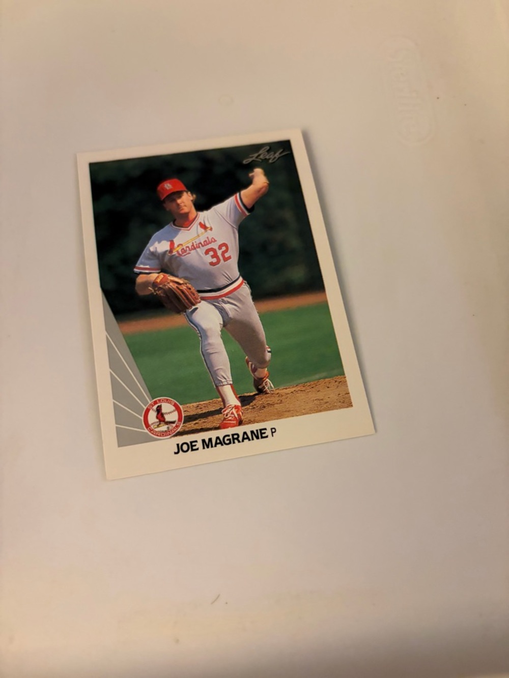 1990 leaf Joe magrane baseball card